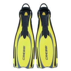 Cressi Reaction EBS Open Heel Dive Fins Yellow/Silver