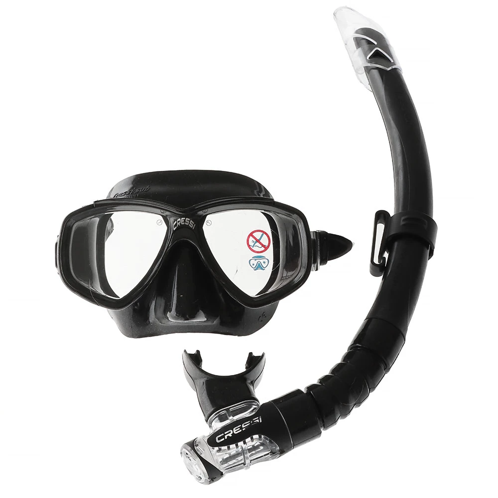 Cressi Pluma Bag Snorkeling Set Black/Silver - Image 6
