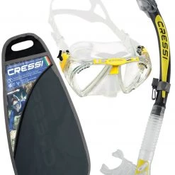 Cressi Penta And Alpha Ultra Dry Mask And Snorkel Set