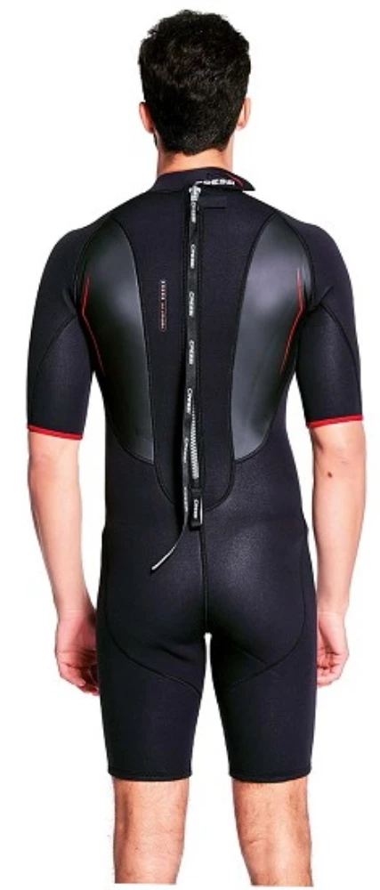 Cressi Altum Mens Shorty Wetsuit 3mm Black/Red