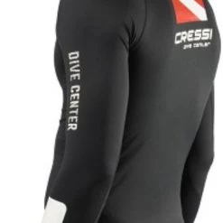 Cressi Dive Center Mens Long Sleeve Rash Vest Black