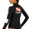 Cressi Dive Center Womens Long Sleeve Rash Vest Black