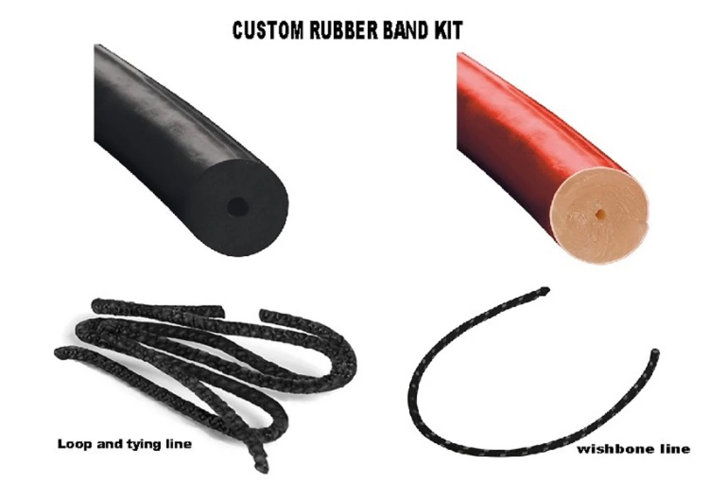 Cressi Rubber Band Kit Black 14mm