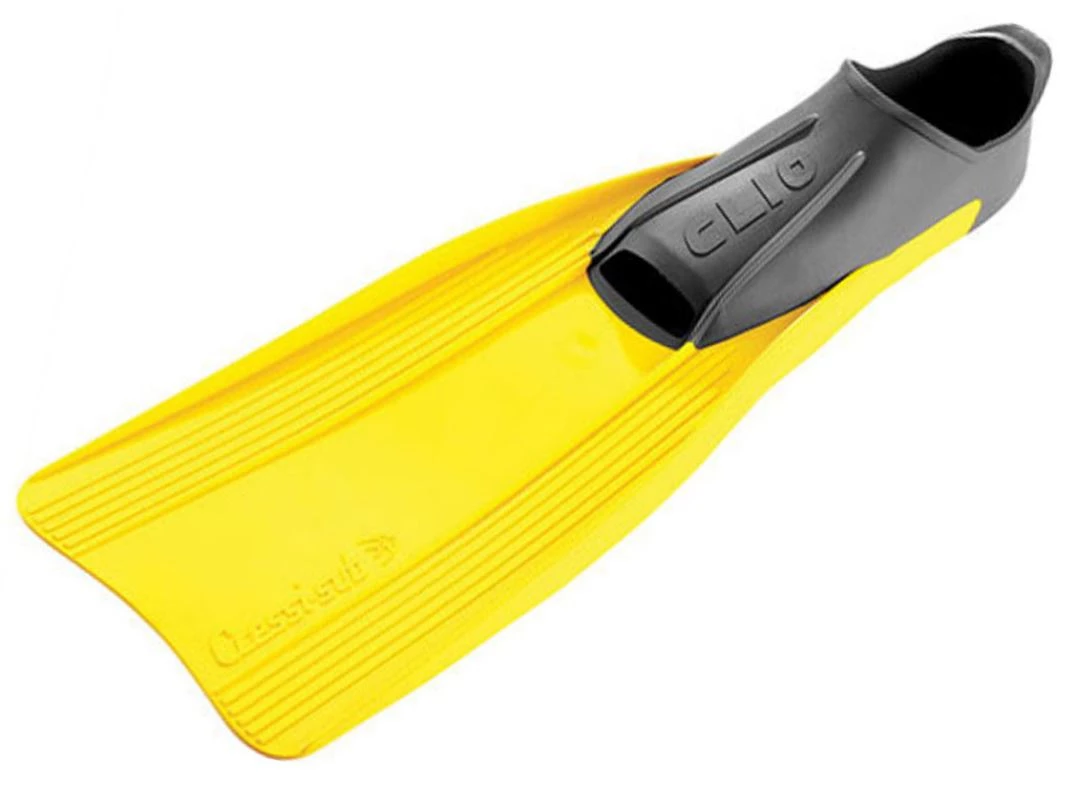 Cressi Clio Full Foot Dive Fins Yellow