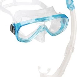 Cressi Onda Mare Mask And Snorkel Set Clear/Aquamarine