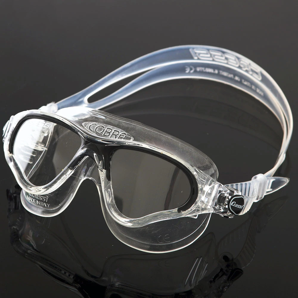 Cressi Cobra Swimming Goggles Clear/Black - Image 3