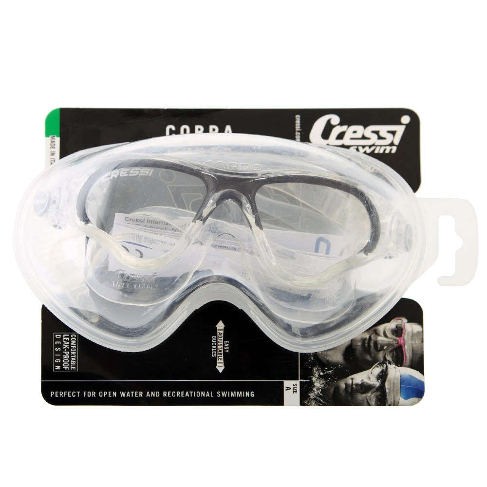 Cressi Cobra Swimming Goggles Clear/Black - Image 5