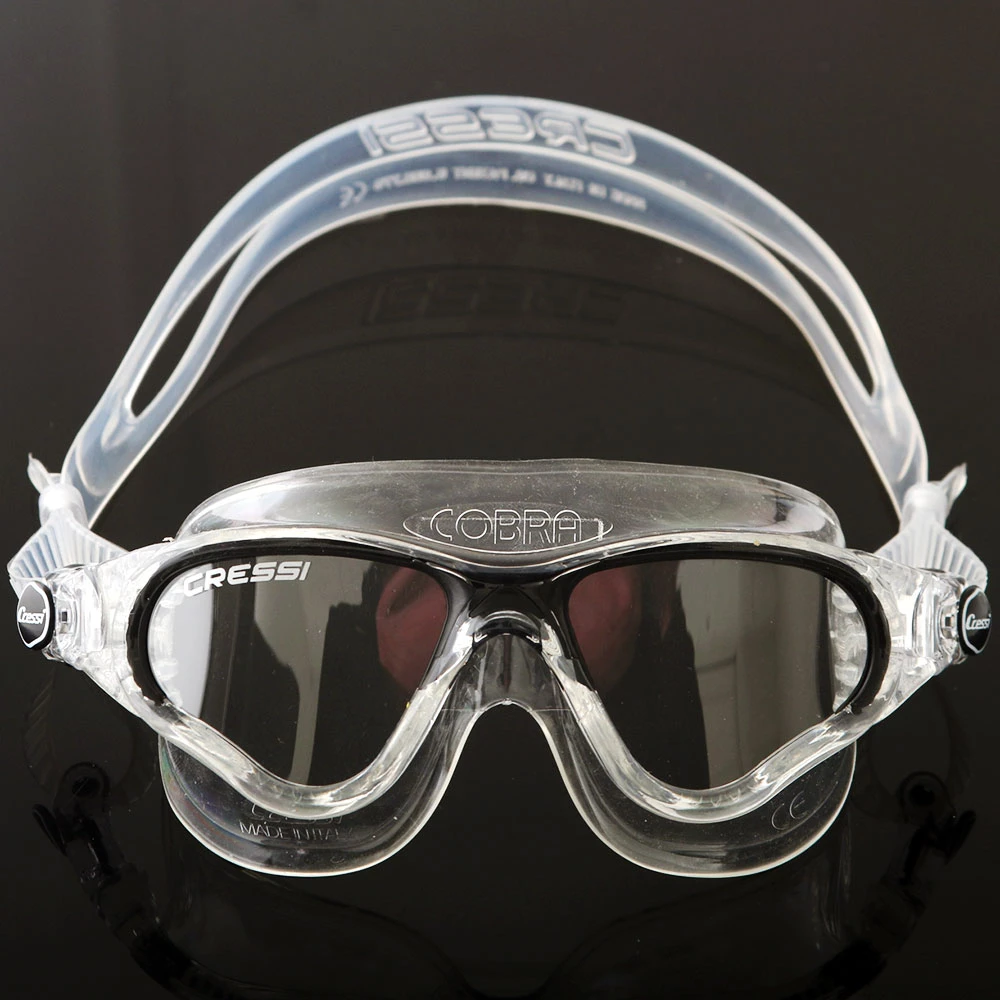Cressi Cobra Swimming Goggles Clear/Black - Image 2