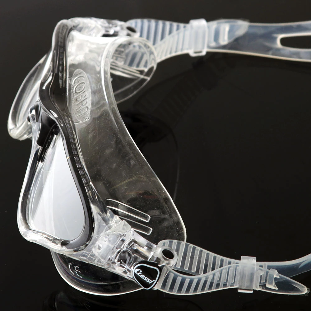 Cressi Cobra Swimming Goggles Clear/Black - Image 4