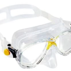 Cressi Marea Adult Snorkeling Mask Clear/Yellow