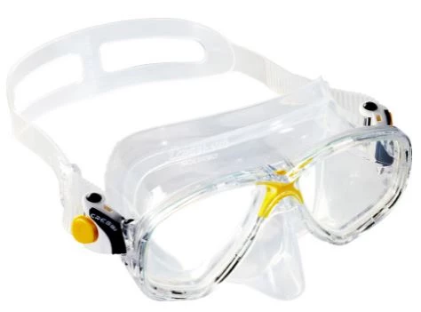 Cressi Marea Adult Snorkeling Mask Clear/Yellow