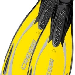 Cressi Reaction Pro Fins Yellow/Silver