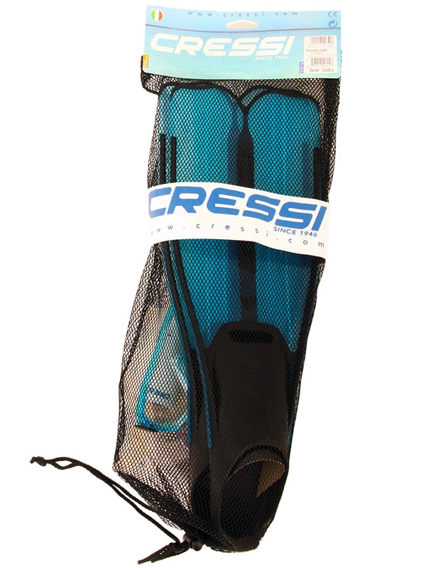 Cressi Rondinella Adult Dive Mask Snorkel And Fins Set