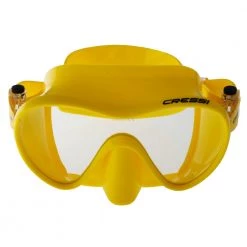 Cressi F1 High-Grade Silicone Frameless Dive Mask Yellow