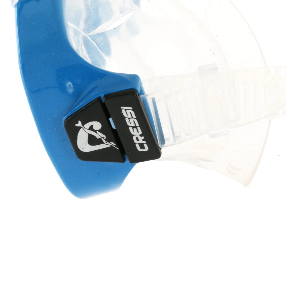 Cressi Onda Adult Snorkeling Mask Clear/Blue - Image 3