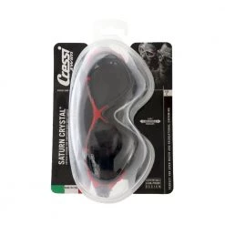 Cressi Saturn Crystal Swimming Goggles Black/Red/Smoked Lenses