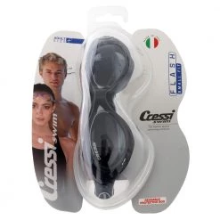 Cressi Flash Womens Black Swimming Goggles Smoke Lens