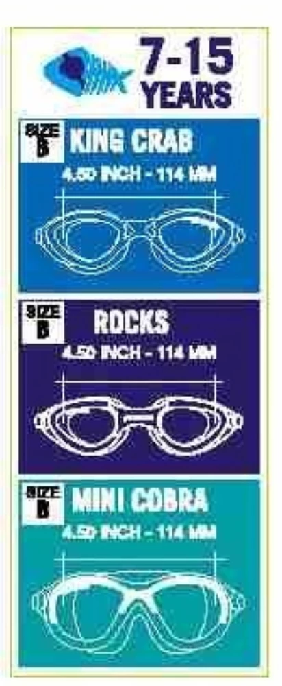 Cressi Mini Cobra Goggles Light Blue/Frame Lime