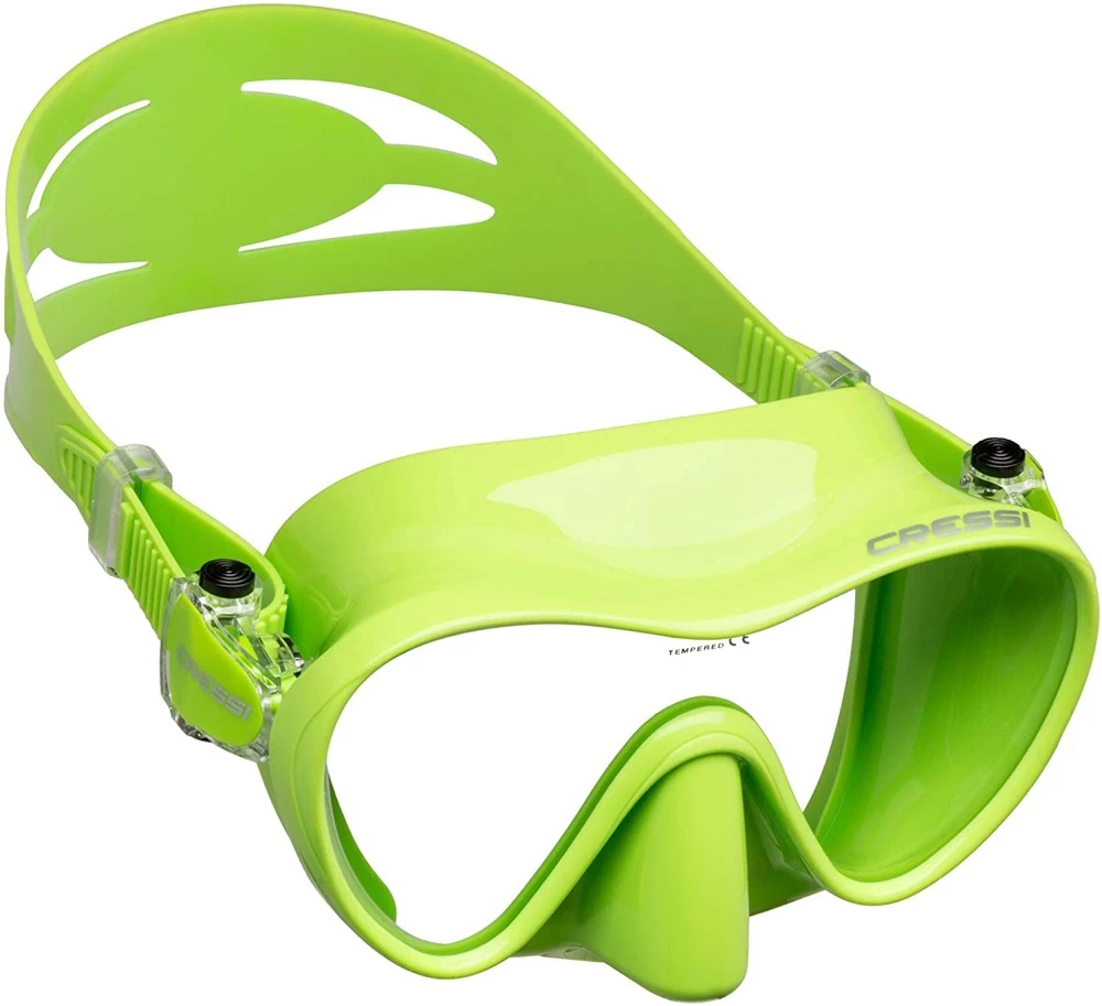 Cressi F1 Frameless Dive Mask Lime