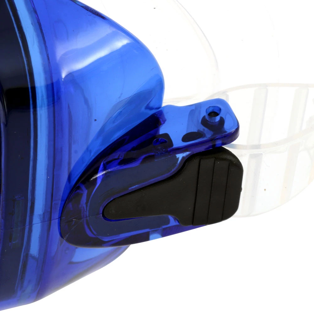 Cressi Pro Purge Blue Clear Silicone Dive Mask - Image 2