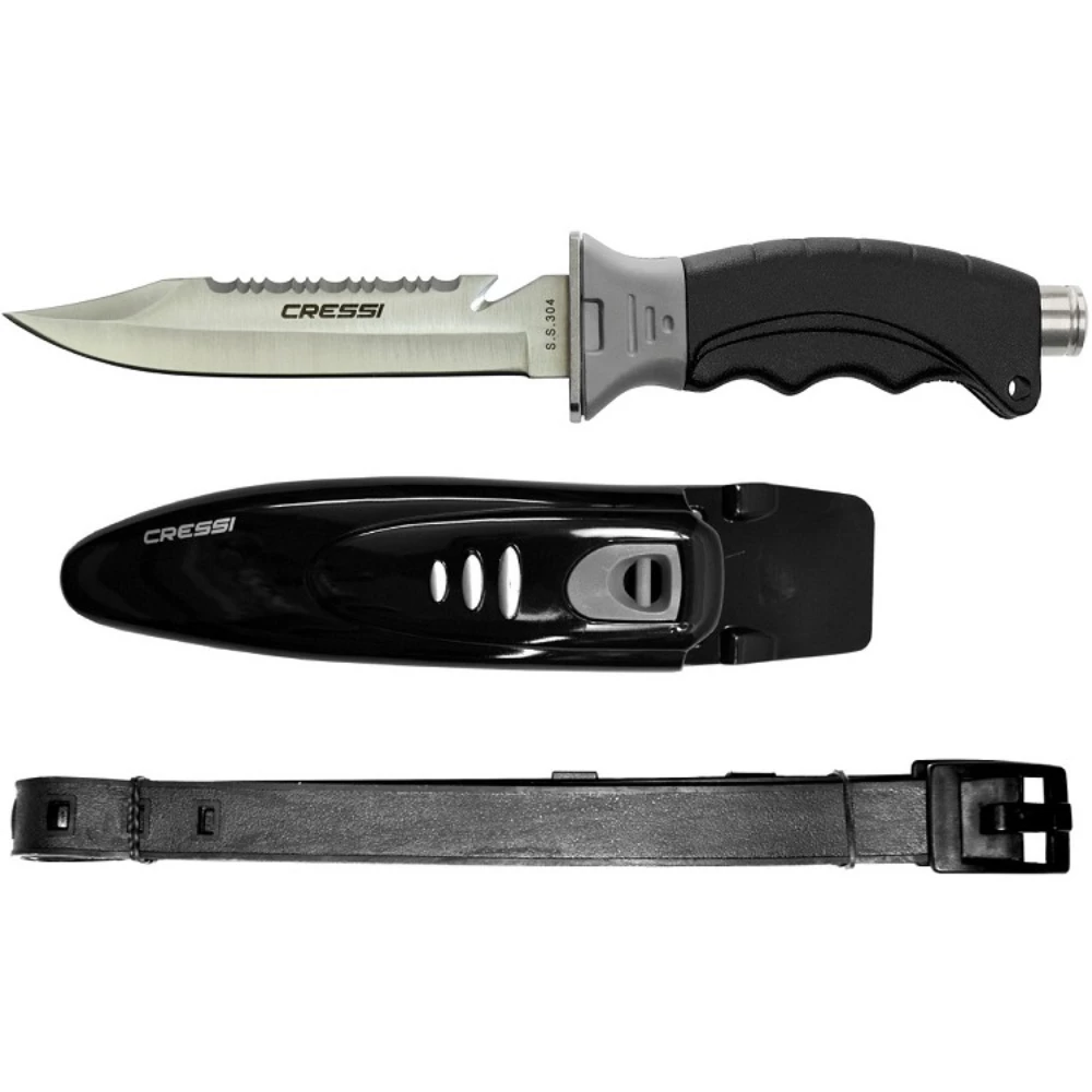 Cressi Borg Knife Black Blade