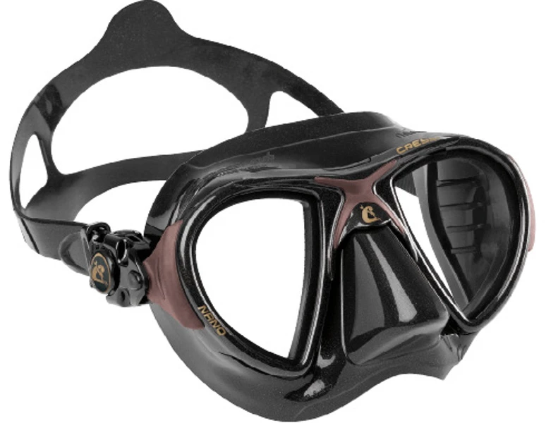 Cressi Nano Spearfishing Dive Mask Black/Brown