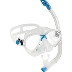 Cressi Marea VIP Jr Mask And Snorkel Set Clear/Blue