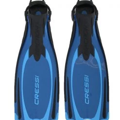 Cressi Reaction EBS Open Heel Dive Fins Blue/Azure