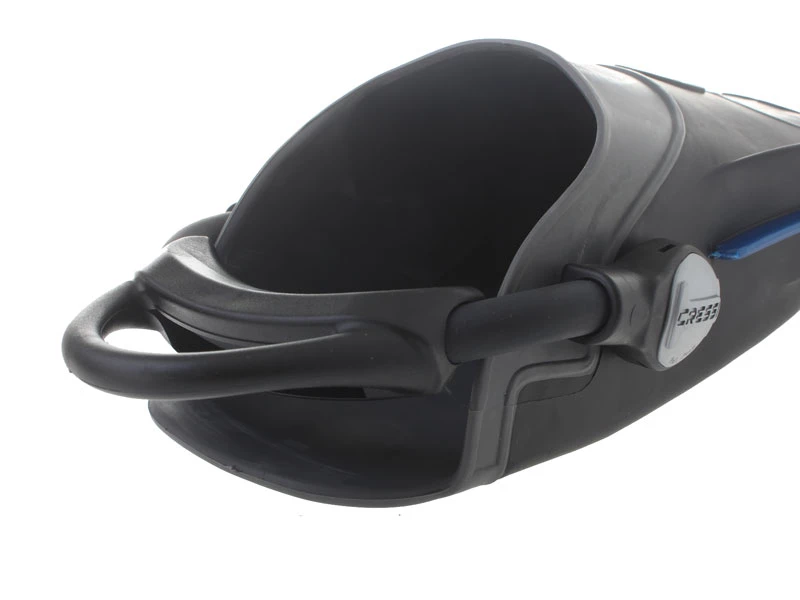 Cressi Ara Open Heel Hard Blade Dive Fins With Bungy Straps Black - Image 2