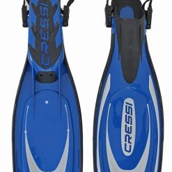 Cressi Frog Plus Open Heel Dive Fins Blue/Silver US8-9