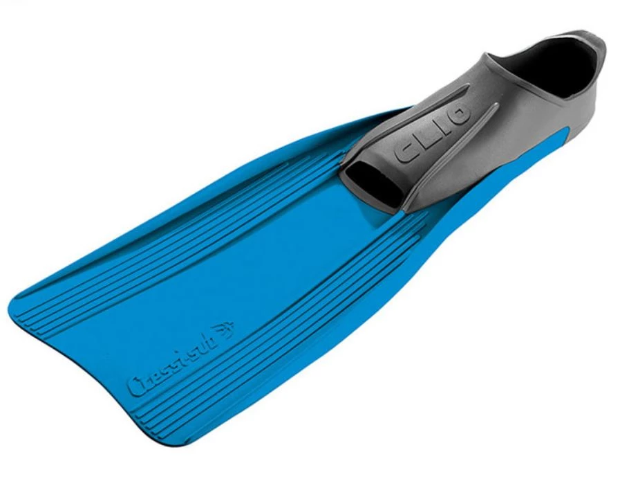 Cressi Clio Full Foot Dive Fins Blue