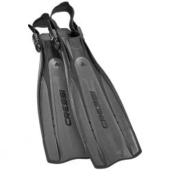 Cressi Pro Light Open Heel Dive Fins Silver